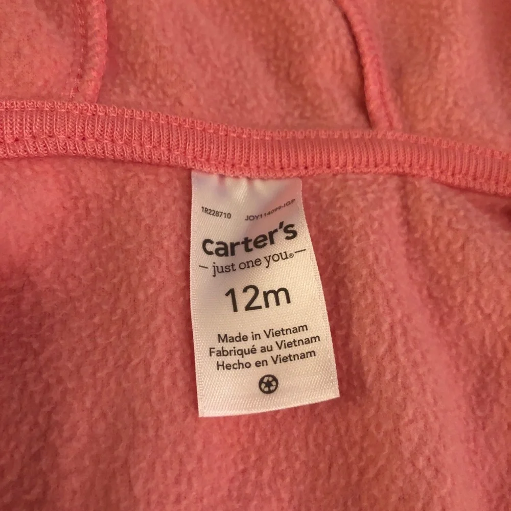 Carter's Pink and Gray Animal Print Bodysuit Set